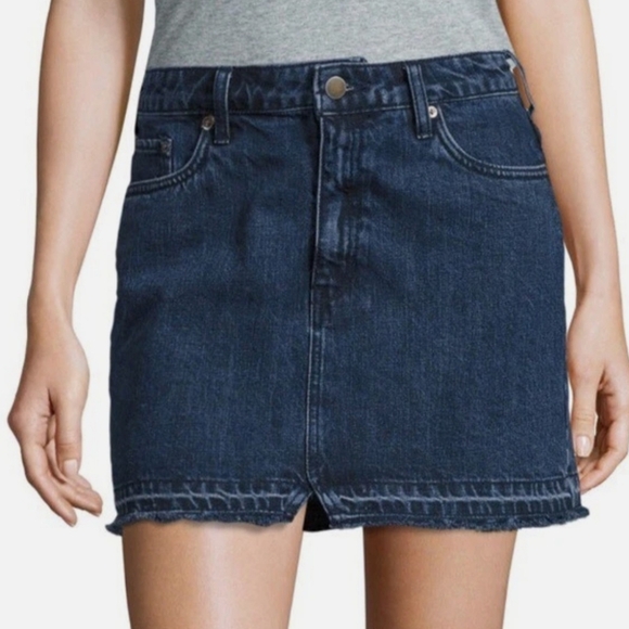 Free People Blue Mini Skirt Casual. - Picture 2 of 12